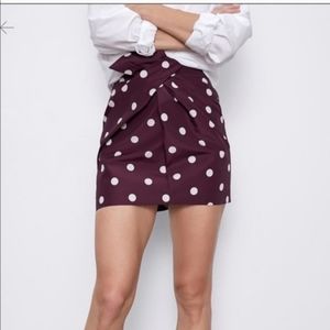 NEW Zara Polka Dot Skirt